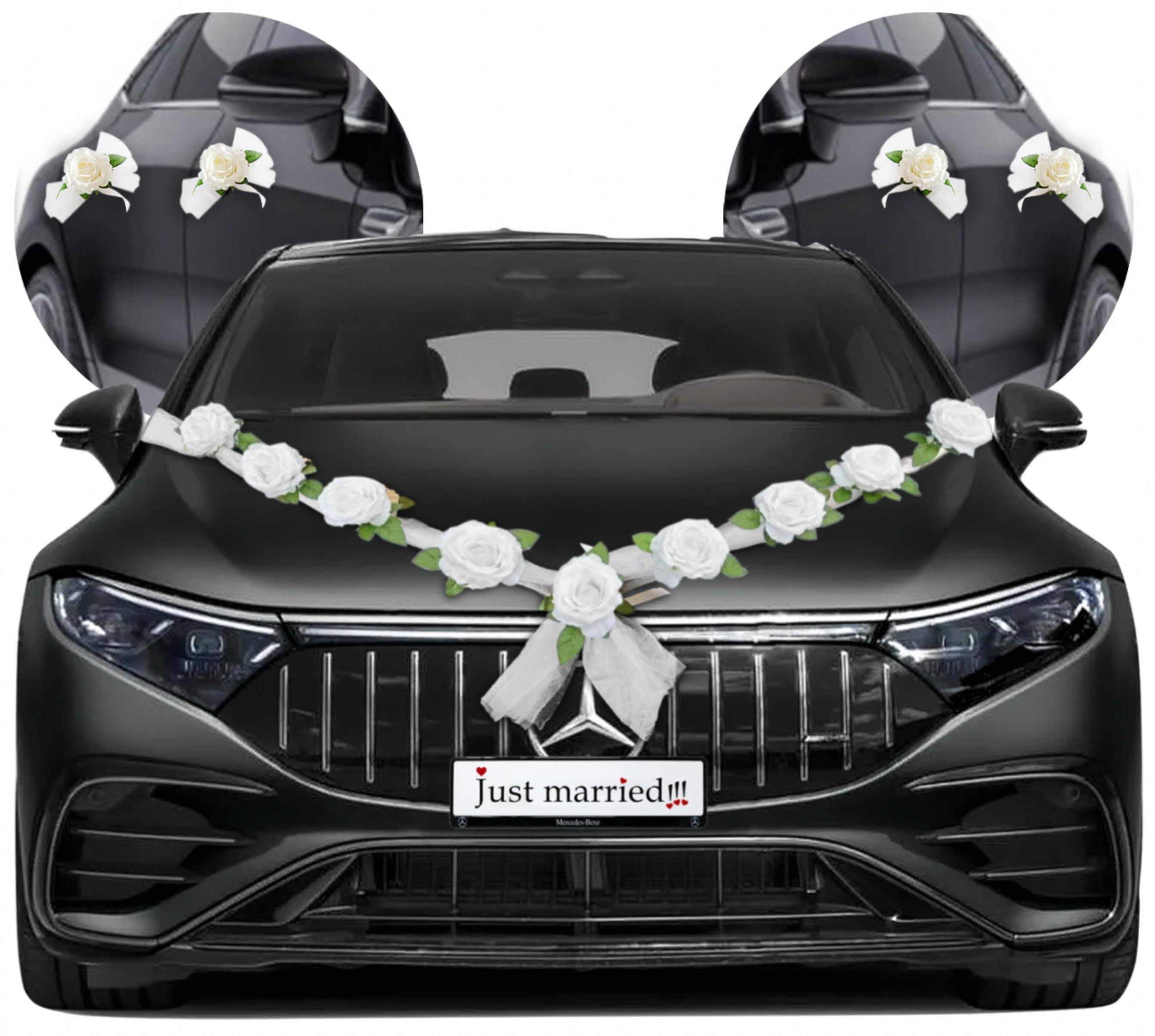 Just Married Auto-Girlande
